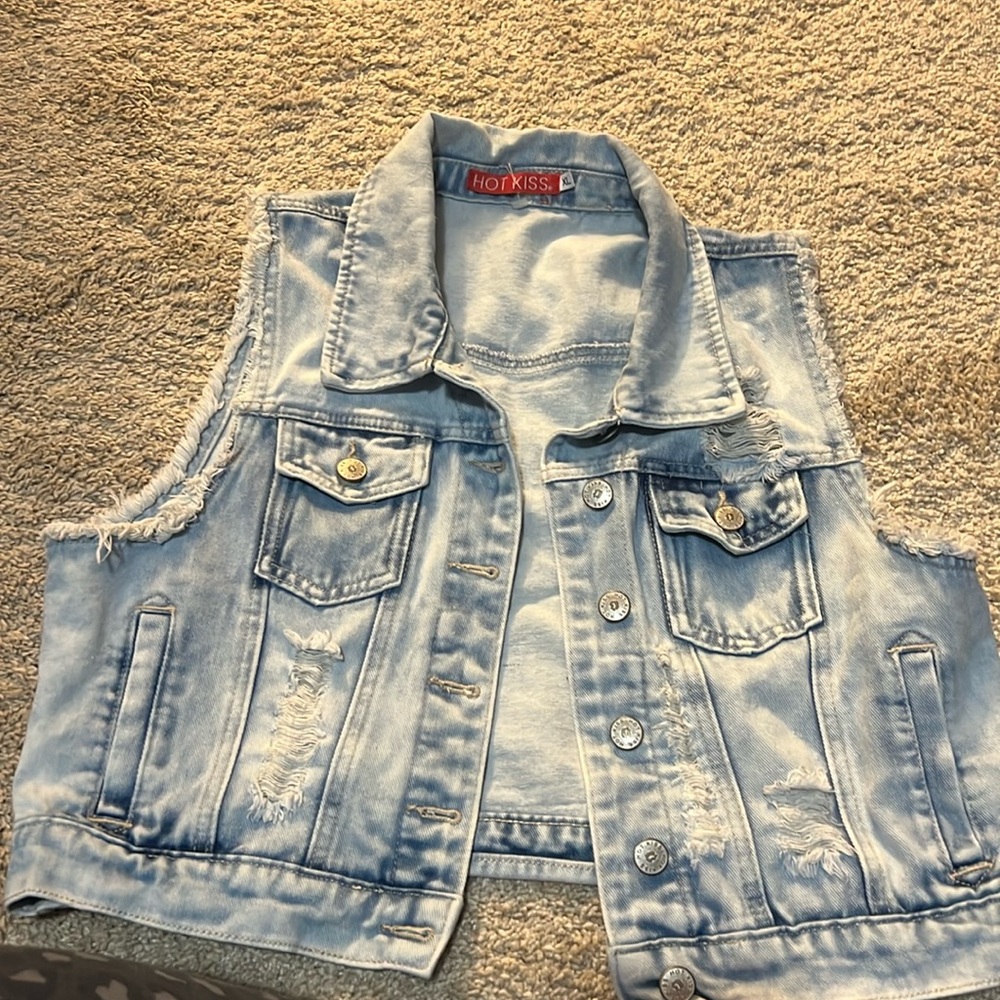 Denim vest from hot kiss